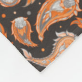 Paisley-patroon Fleece Deken (Hoek)