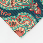 Paisley-patroon Fleece Deken (Hoek)