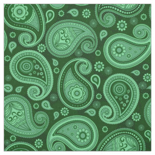 Paisley patroon groen stof