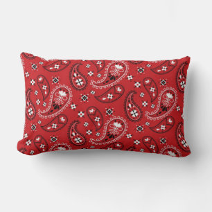 Paisley Patroon met rode achtergrond-23214 Kussen