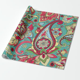 Paisley patroon. Naadloos orientaal patroon gebase Cadeaupapier