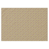 Paisley-patroon op bruin tafelkleed (Voorkant (Horizontaal))