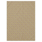 Paisley-patroon op bruin tafelkleed (Voorkant)
