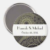 Paisley-patroon, Perzische Paisley, Boteh, Trouwen Magneet (Voorkant / Achterkant)