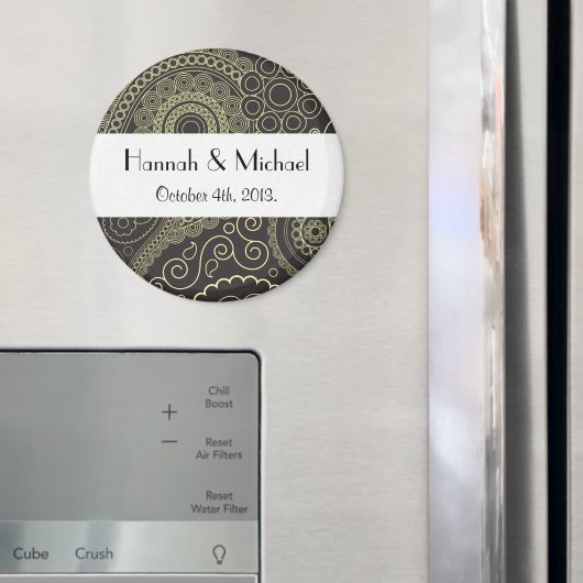 Paisley-patroon, Perzische Paisley, Boteh, Trouwen Magneet (Insitu (Koelkast))