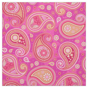 Paisley patroon schattig meisjesroze stof