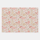 Paisley patroon set van 3 cadeaupakpapier inpakpapier vel (Voorkant 3)