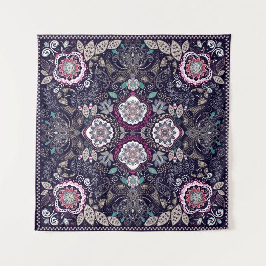 Paisley-patroon Wandkleed (Voorkant)