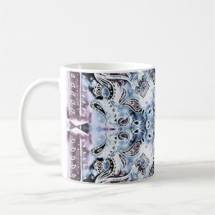 Paisley patroon: waterverf, handgetekende sjaal de koffiemok