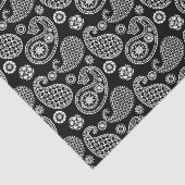 Paisley-patroon, zwart en wit tissuepapier (Detail)
