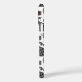 Paisley patroon, Zwart, Wit en Rood Case-Mate iPhone Case (Achterkant / Links)