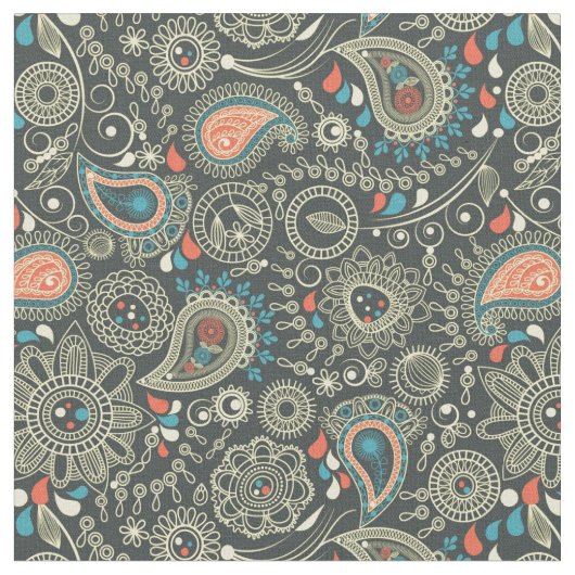 Paisley Pattern 3 Stof (Close Up)