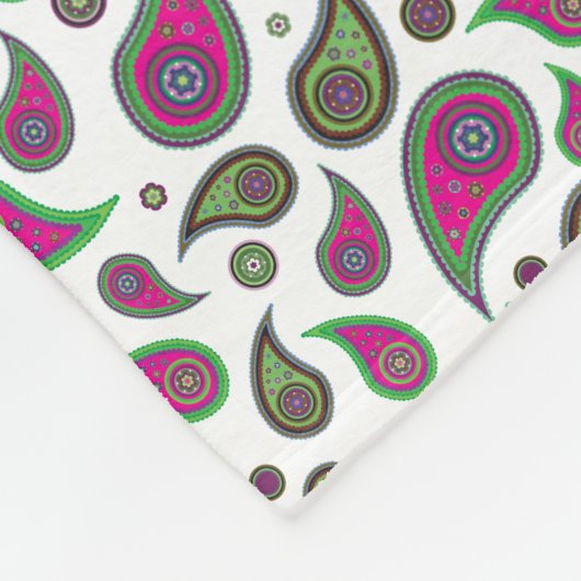 Paisley Pattern Blankets Fleece Deken (Hoek)