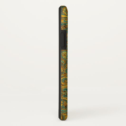 Paisley Pattern Brown 7 Green Tones Case-Mate iPhone Case (Achterkant / rechts)