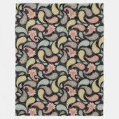 Paisley Pattern Fleece Deken (Voorkant)
