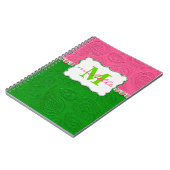 Paisley Pattern Monogram Notitieboek (Linkerzijde)