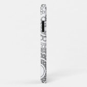 Paisley Pattern, Persian Paisley, Black and White Case-Mate iPhone Case (Achterkant/rechts)