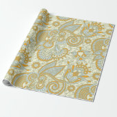 Paisley Pattern, Persian Paisley, Oriental Paisley Cadeaupapier (Uitgerold)