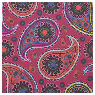 Paisley Pattern, Persian Paisley, Oriental Paisley Stof