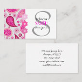 Paisley Pattern, Persian Paisley, Oriental Paisley Visitekaartje (Voorkant / Achterkant)