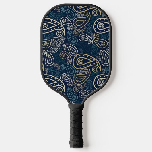 Paisley Pattern Pickleball Paddle (Voorkant)