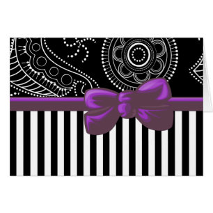 Paisley Pattern, Stripes, Lines, Black and White