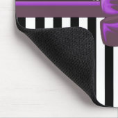 Paisley Pattern, Stripes, Lines, Black and White Muismat (Hoek)