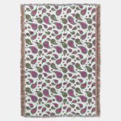 Paisley Pattern Throw Blanket Deken (Voorkant Verticaal)