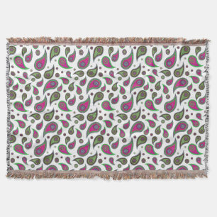 Paisley Pattern Throw Blanket Deken