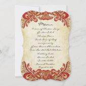 Paisley Peacock Couleurs Mariage Invitations (Devant)