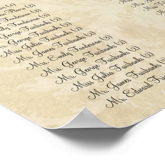 Paisley Peacock Red Earth Deze avond 200 gasten Poster (Hoek)