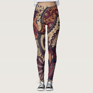 Paisley Perfection: Bloemen naadloos ontwerp Leggings