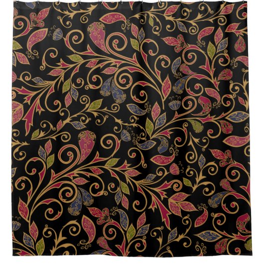 Paisley Plantaardige Blend Douchegordijn (Voorkant)