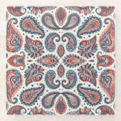 Paisley Pride Glazen Onderzetter (Voorkant)