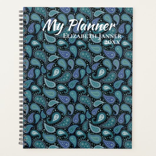 Paisley Print Planner (Voorkant)