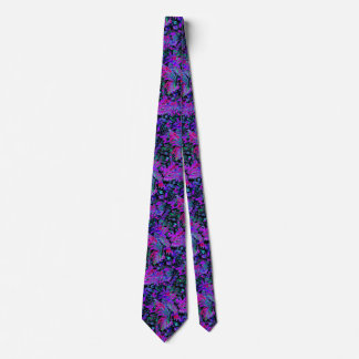 Paisley psychedelische neonkleuren stropdas