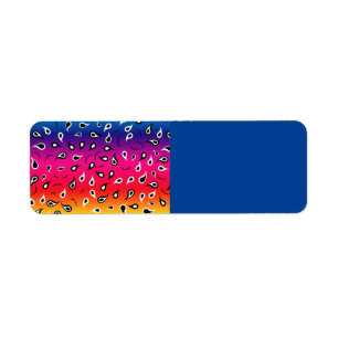 Paisley Rainbow Etiket