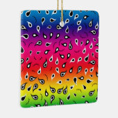 Paisley Rainbow Keramisch Ornament (Rechts)