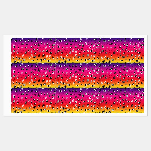 Paisley Rainbow Labels (Vel)