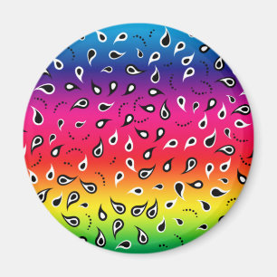 Paisley Rainbow Magneet