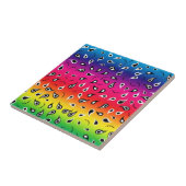 Paisley Rainbow Tegeltje (Zijkant)