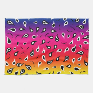 Paisley Rainbow Theedoek