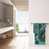 paisley sarcelle foncée