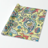 Paisley seamless pattern based on the traditional  cadeaupapier (Uitgerold)