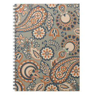 Paisley seamless vintage pattern. Backgrou Notitieboek