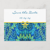 Paisley slaat de datum op Aankondigingskaart (Voorkant)