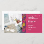 Paisley slaat de datum op save the date (Voorkant / Achterkant)