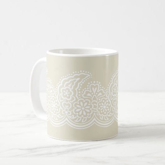 Paisley sur Iivoire Coffee Mug (Devant gauche)