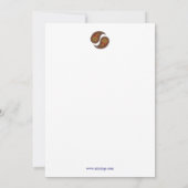 Paisley sur le carte de remerciements indien (Dos)