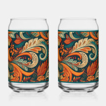 Paisley Swirl Sodalim Glass